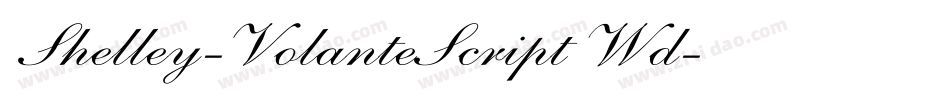 Shelley-VolanteScript Wd字体转换